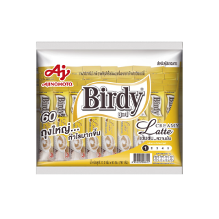 Birdy เบอร์ดี้ 3in1 ครีมมี่ลาเต้ 13.2 กรัม แพค 60 ซอง