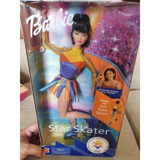 2001 Barbie Star Skater Michelle Kwan Doll ‘She Spins’ 2001 **กล่องไม่สวย** 53377 #150#