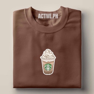 COD ชุดเซ็ต 2 ชิ้น - CAPPUCINO STARBUCKS เสื้อสวย /เสื้อยืดมินิมอล Tshirts Unisex