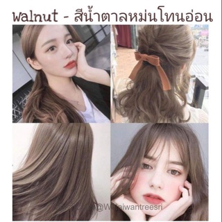 สีขายดี❗Walnut สีน้ำตาลหม่นเทาโทนอ่อน