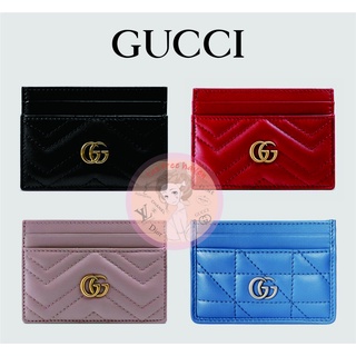 Shopee ราคาต่ำสุด 🔥ของแท้ 100% 🎁 Brand New Gucci GG Marmont Collection Card Holder - Best Seller