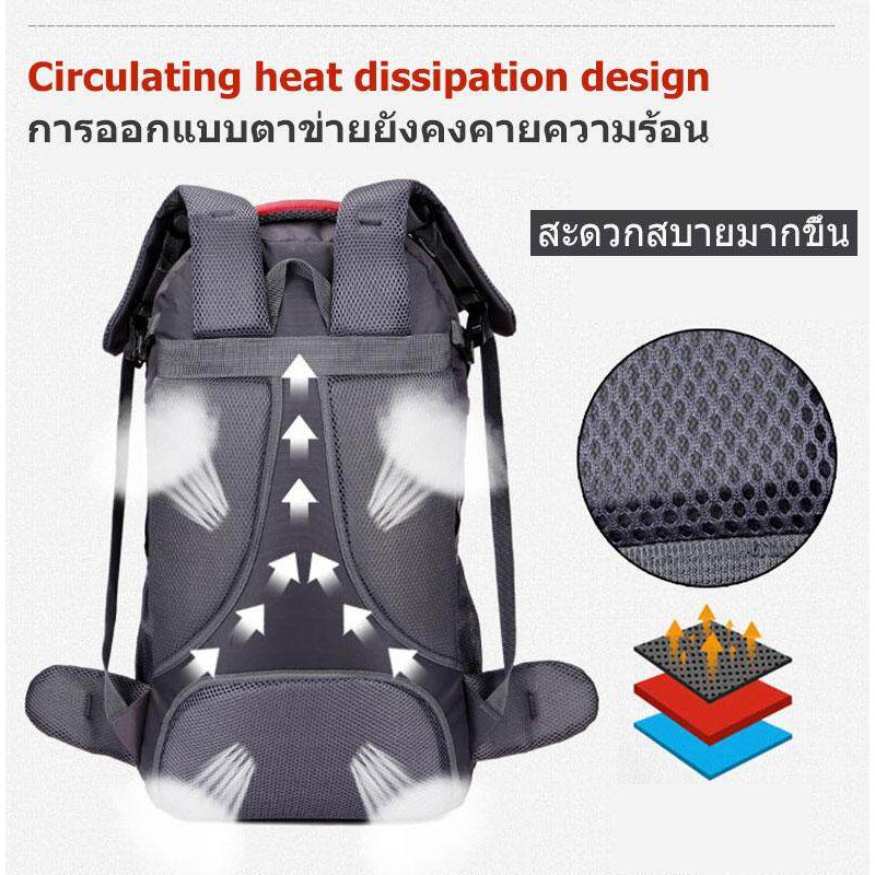 HIKING Huwai 60 L กระเป๋าเดินทาง ใหญ่ ที่สุด ขนาด จุสะใจถึง 60 ลิตร เป้สะพายหลัง เหมาะสำหรับสวมใส่เด