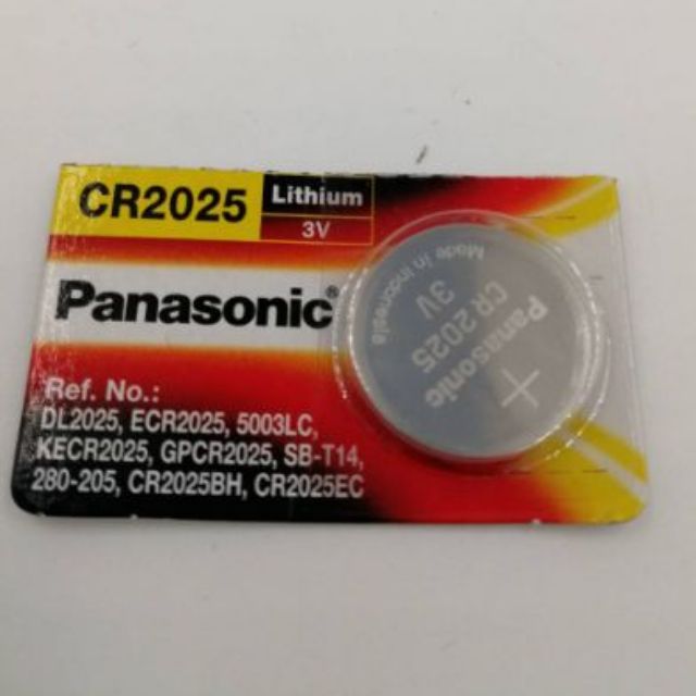 Panasonic ถ่านกระดุมลิเธี่ยม CR2025 แพ็ค 1 ก้อน รุ่น2025PT/1B