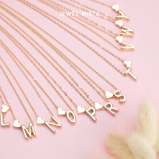 so you necklace สร้อยคอตัวอักษร หัวใจ