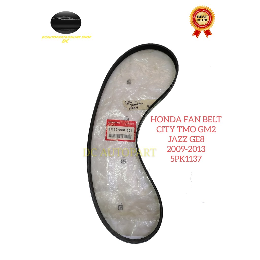HONDA FAN BELT HONDA CITY TMO , JAZZ TGO (2009-2013) 5PK1138 (38920-RBO-004)