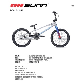 SUNN จักรยาน BMX สำหรับแข่งขัน รุ่น ROYAL FACTORY MY21