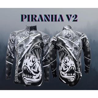 JK Thailand เสื้อตกปลา PIRANHA V2 ป้องกันรังสี UV 80% แห้งเร็ว