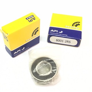 API Bearing 6001 2RS ตลับลูกปืน เม็ดกลมร่องลึก คุณภาพเยี่ยม มาตรฐาน DGBB