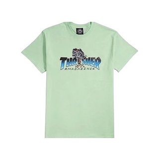 THRASHER - LEOPARD MAG TEEยืด.สบาย.รัก