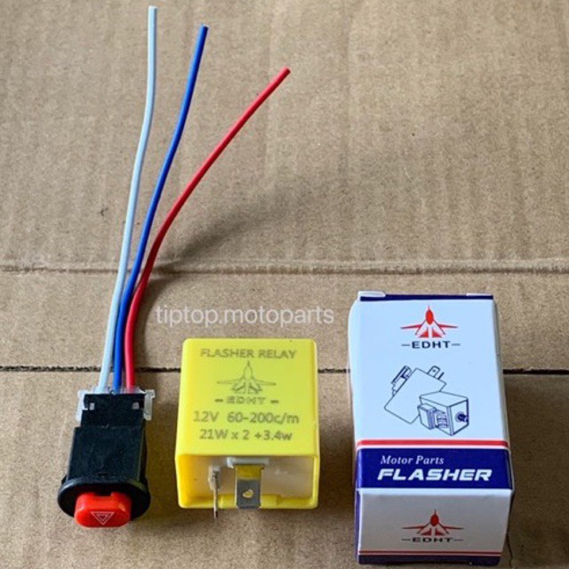 UNIVERSAL DOUBLE SIGNAL CONDENSER พร้อมไฟเลี้ยว RELAY EDHT