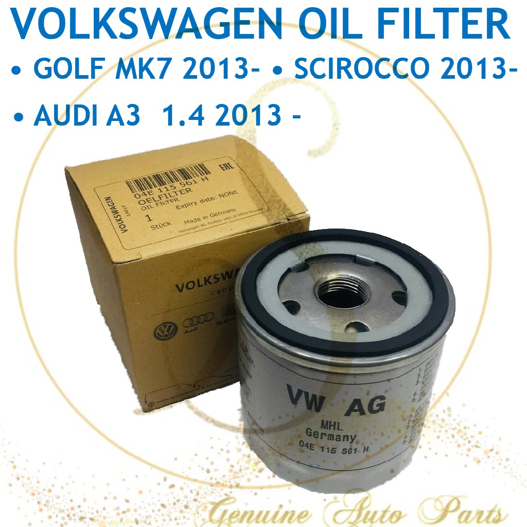 กรองน้ํามันเครื่อง Audi Volkswagen - Volkswagen Golf MK7 2013 ( 04E 115 561H )