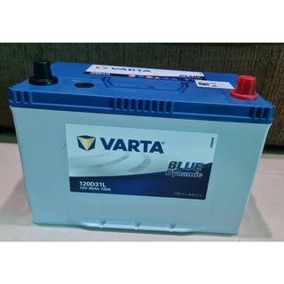 แบตเตอรี่ VARTA 120D31L 12V 90Ah 720A เหมาสำหรับ รถกระบะ TOYOTA ISUZU MITSUBISHI NISSAN ขั้วL ขั้วแอล