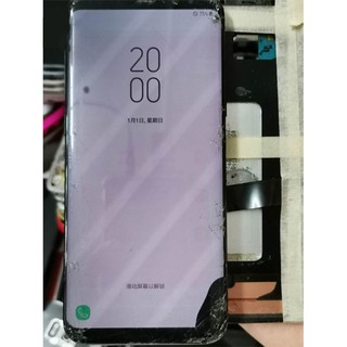 หน้าจอ lcd กระจกแตก พร้อมจุดขนาดใหญ่ และสาย สําหรับ Samsung Galaxy S6 S7 edge S8 S9 S10 plus Note 8/9