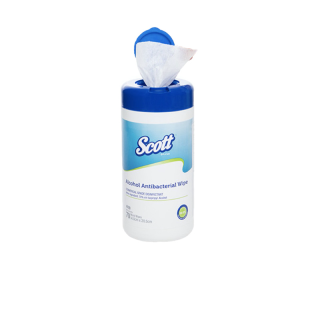 SCOTT ทิชชู่เปียก Alcohol Antibacterial Wipe 4100 (70แผ่น x1กระป๋อง) [4100]