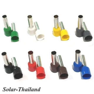 หางปลากลม คอร์ดเอ็น แบบมีฉนวน สำหรับสายไฟ ขนาด 6.0 Sq.mm (สีดำ แพค 100 ชิ้น) รุ่น E6012-BLACK
