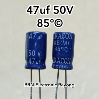 47uf 50V 85°c ตัวเก็บประจุ คาปาซิเตอร์ C 20 ชิ้น