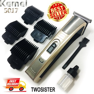 Kemei KM-5017 แบตเตอเลี่ยน แบตเตอเลี่ยนไร้สาย ปัตตาเลี่ยนไฟฟ้าไร้สาย บัตตาเลี่ยนชาร์จไฟฟ้า ตัดผม ตกแต่งเคราจอน