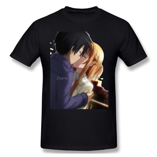 ㏘㏂※เสื้อยืดพิมพ์ลายแฟชั่น เสื้อยืดแขนสั้น ผ้าฝ้าย 100% พิมพ์ลาย Sword Art Online Alicization Sa คุณภาพสูง แฟชั่นฤดูร้อน