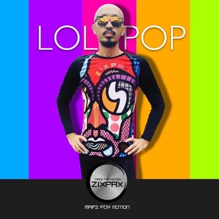 [599.- ลดค่าส่ง] Zixpax เสื้อวิ่งท้าแดด ลายพิมพ์แนว POP ART  ไม่ว่าใครเห็นก็ต้องเหลียว #LOLLIPOP  #SUNSTRIKERSERIES