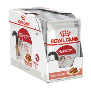 Royal Canin Instinctive Gravy  12 ซอง   อาหารเปียกแบบซอง สำหรับแมวโต อายุ 1ปีขึ้นไป