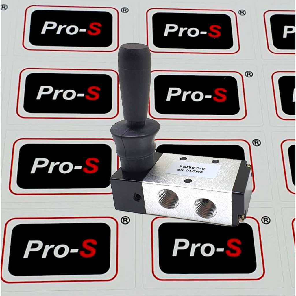 Pro-S 5 พอร์ต 2 ตําแหน่ง 1/4" PT Hand Lever Pneumatic Air Valve รุ่น: 4H210-08 1/4" 4H310-10 3/8" 4H