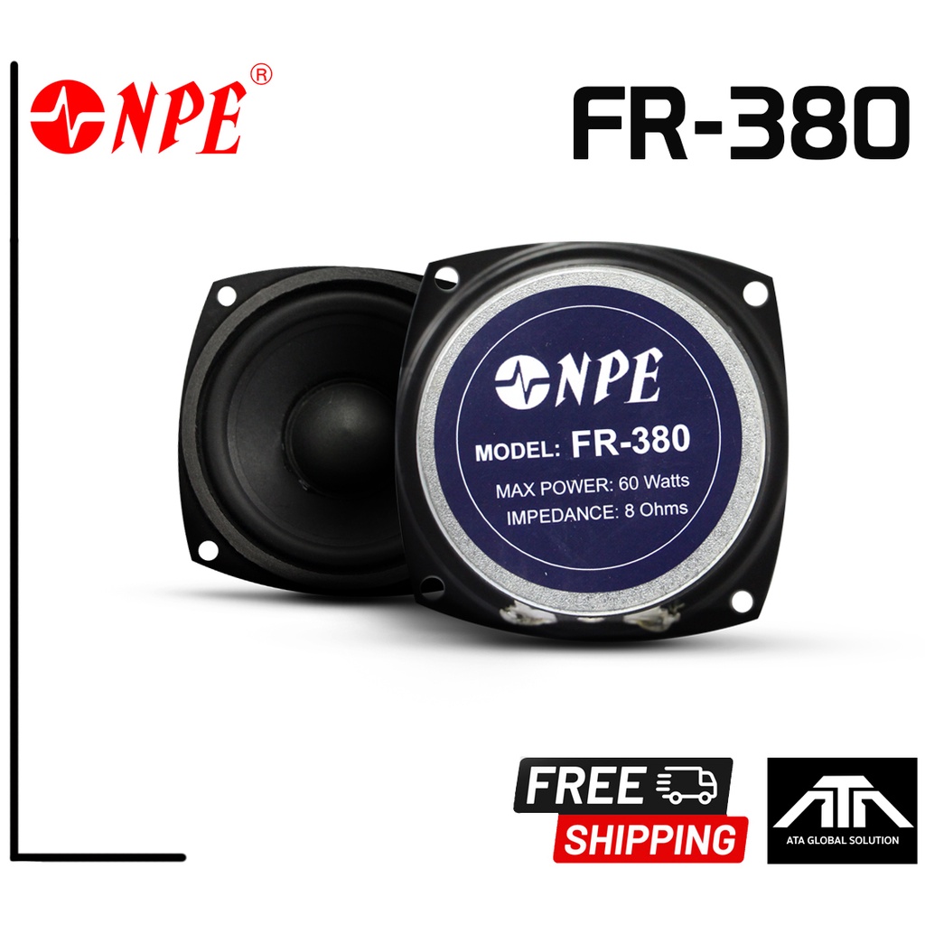 NPE FR-380 ดอกลำโพง 3.5" สำหรับทำตู้ลำโพงคอลัมน์ เสียงดี เสียงใส ขนาด 3.5 นิ้ว