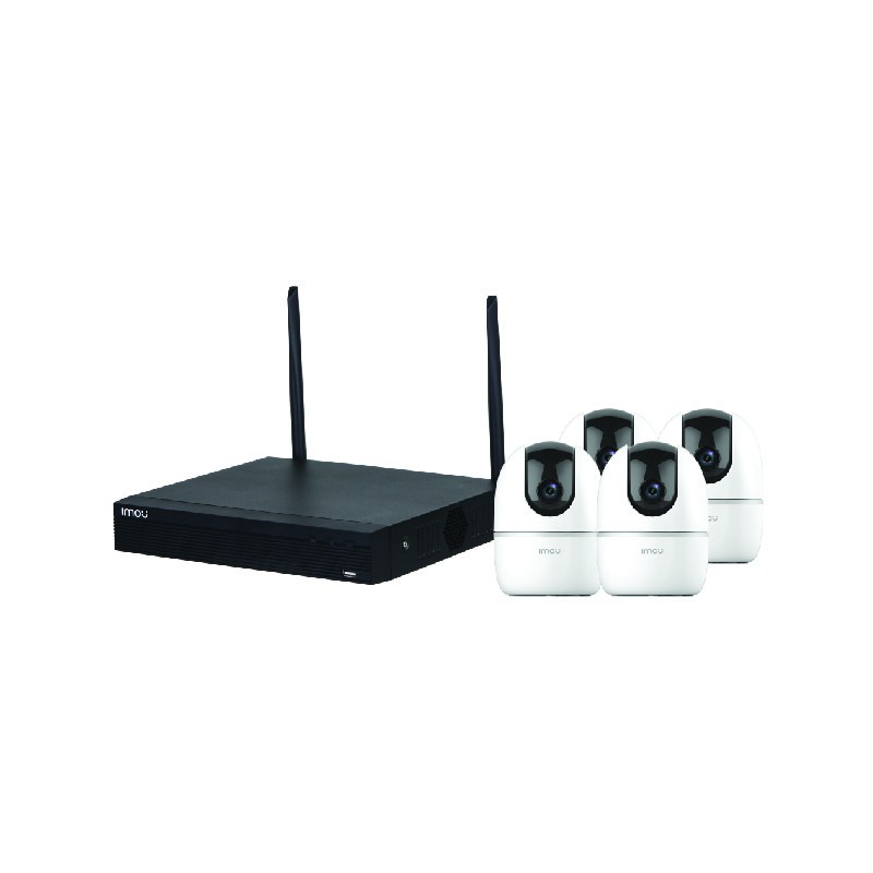 IMOU ชุดกล้องวงจรปิดอัจฉริยะ ranger 2 4 ตัว พร้อมเครื่องบันทึก NVR 8 Channel