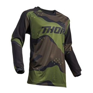 เสื้อแท้ THOR 2020 TERRAIN JERSEY - GREEN CAMO