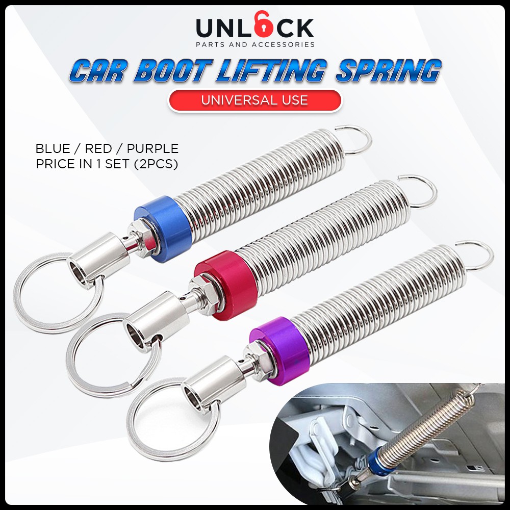 UNLOCK 2PCS รถปรับอัตโนมัติ Auto Car Trunk Boot Bonnet ฝาปิดยกฤดูใบไม้ผลิระยะไกลเปิดอุปกรณ์รถอุปกรณ์