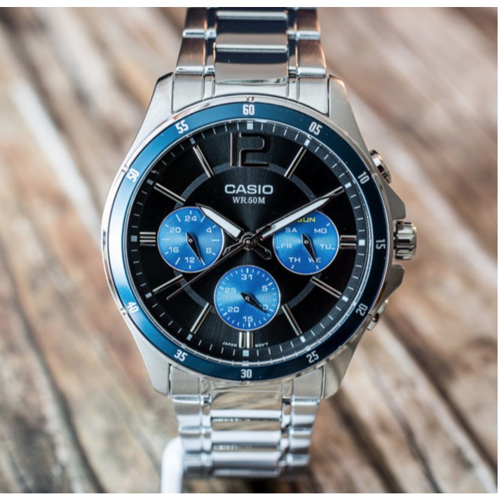 ของแท้ CASIO นาฬิกาคาสิโอ ผู้ชาย รุ่น MTP-1374 / Atime นาฬิกาข้อมือ MTP1374 นาฬิกาข้อมือผู้ชาย ของแท้ ประกัน1ปี