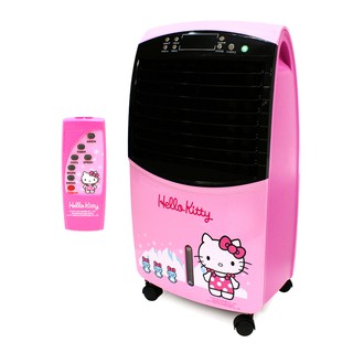 Hello Kitty พัดลมไอเย็น ลายคิตตี พร้อมรีโมทคอนโทรล รุ่น AH-651 (สีชมพู) พัดลมไอเย็น พัดลมไอน้ำ พัดลมไอเย็นเคลื่อนที่ air cooler