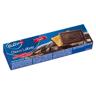 บิสกิตเคลือบดาร์กช็อกโกแลต Bahlsen Choco Leibniz Chocolate Biscuit 125g