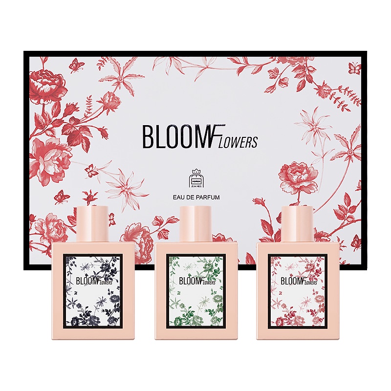 Jean Miss - 3 ขวด 30ml*3 BLOOWFLOWERS EDP กลิ่นเทียบเค้าเตอร์แบรนด์ดัง กุชชี่ กลิ่นหอมดอกไม้ น้ำหอมผู้หญิง