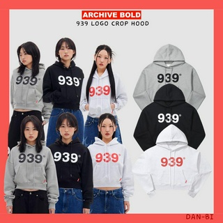 [ARCHIVE Bold 939] 939 เสื้อฮู้ดดี้ โลโก้ สีดํา สีเทา การฝึกสเปน ขนาดเดียว ลําลอง สไตล์เกาหลี สินค้าขายดี