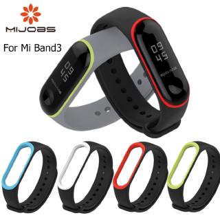 Mijobs Mi Band 3 4 สายรัดข้อมือซิลิโคนสายรัดข้อมือ Miband สายรัดข้อมือสมาร์ท Band Mi Band3 สำหรับ Xiao Mi Mi Band Mi Band 5 Mi Band5 สายนาฬิกายาง Mi Band M3 M4 charger