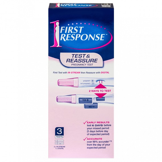 🔥พร้อมส่ง!!📌 First Response "Test & Reassure" Digital ดิจิตอล ชุดตรวจตั้งครรภ์ ที่รู้ผลไวที่สุดในโลก