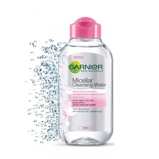 การ์นิเย่ ไมเซล่า คลีนซิ่ง วอเตอร์ Garnier micellar cleansing water 125ml/400ml ( สีชมพู )