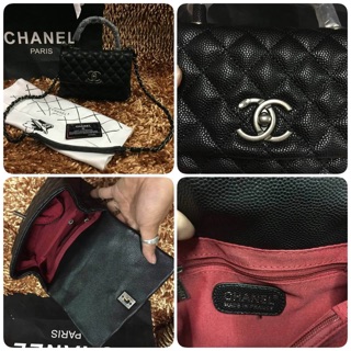 👜กระเป๋าChanel 8"‼️หนังคาเวียร์🎉