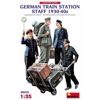 โมเดลฟิกเกอร์ประชาชน MiniArt 1/35 MI38010 German Train Station Staff 1930-40s