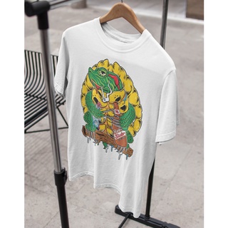 คอตต้อนคอกลมเสื้อยืด Unisex รุ่น Turtle Edition T-Shirt สวยใส่สบายแบรนด์ Khepri 100%cotton comb ผ้าคอตต้อนพรีเมียม รีดทั