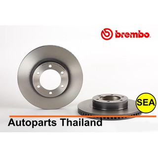 จานเบรกหน้า Brembo รุ่น Uv สำหรับ Toyota All New Fortuner TRD ปี 15-, Land Cruiser (J120) 2.7 3.0D4D 4.0, (J150) 2.7 2.8