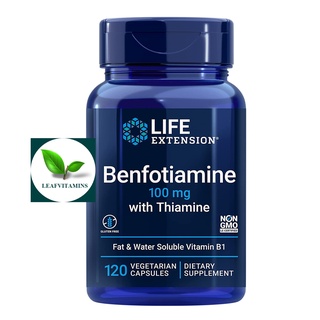 Life Extension Benfotiamine with Thiamine 100 mg / 120 Vegetarian Capsules