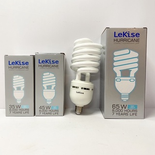 Lekise Hurricane หลอดฟลูออเรสเซนส์ 35W 45W 65W แสงสีขาว หลอดตะเกียบ หลอดเกลียว ขั้ว E27