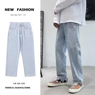 ใหม่เกาหลีย้อนยุคกางเกงยีนส์สบาย ๆ【kin】กางเกงผู้ชาย
