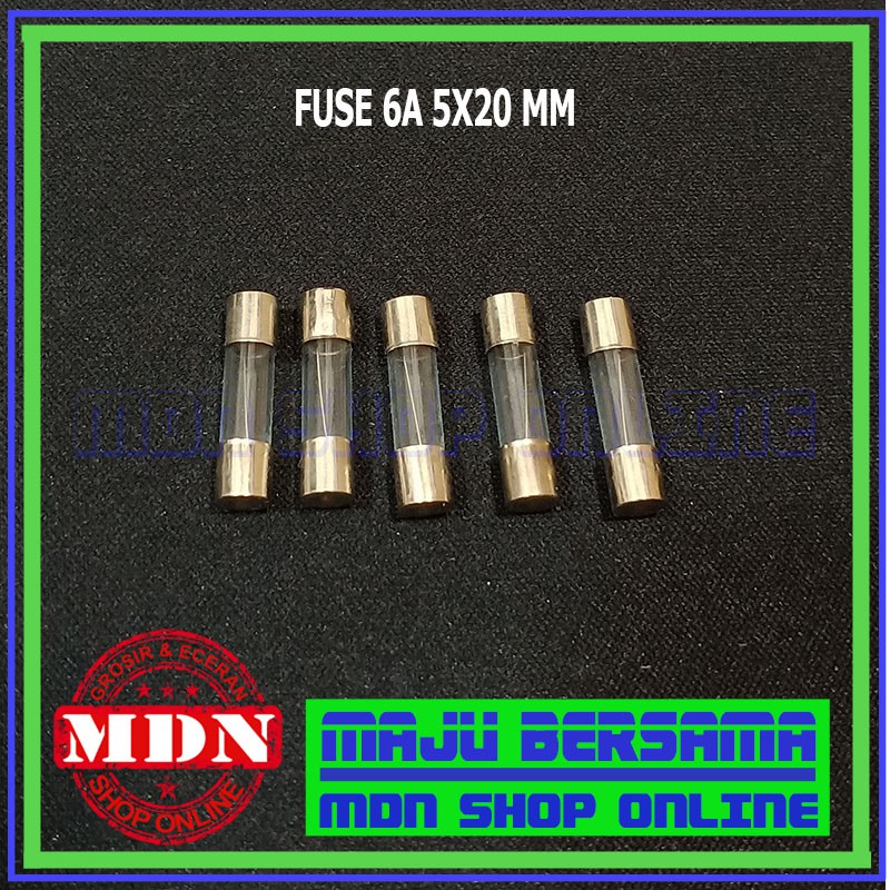 ฟิวส์ 6A 250v - ฟิวส์ 6A 250v 5x20 mm