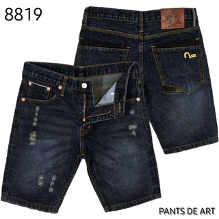 Pants de Art กางเกงยีนส์ชายขาสั้น ผ้าริมแดง ขาทรงกระบอกเล็ก มีไซส์ 28-36 สินค้าพร้อมส่ง