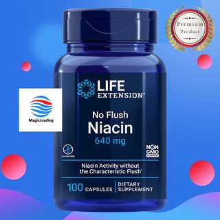 Life Extension No Flush Niacin Inositol Hexanicotinate 800 mg / 100 Capsules