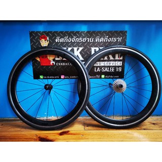 ล้อ​เสือหมอบ​อลู คาร์บอน​ยี่ห้อ​  bontrager รุ่น aeolus​ comp5​ มือสอง