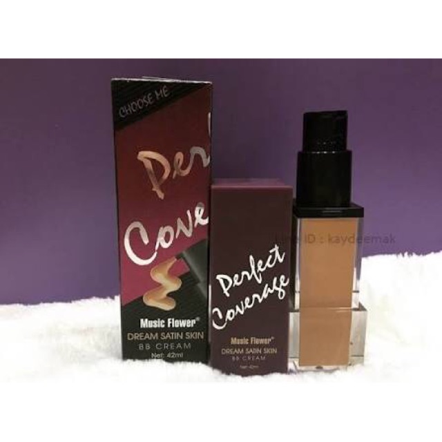 🔥ของแท้💯/พร้อมส่ง 3 เบอร์ MUSIC Flower Perfect Coverage Foundation