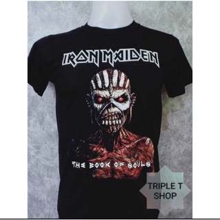 เสื้อยืดคอกลม สกรีนลาย IRON MAIDEN